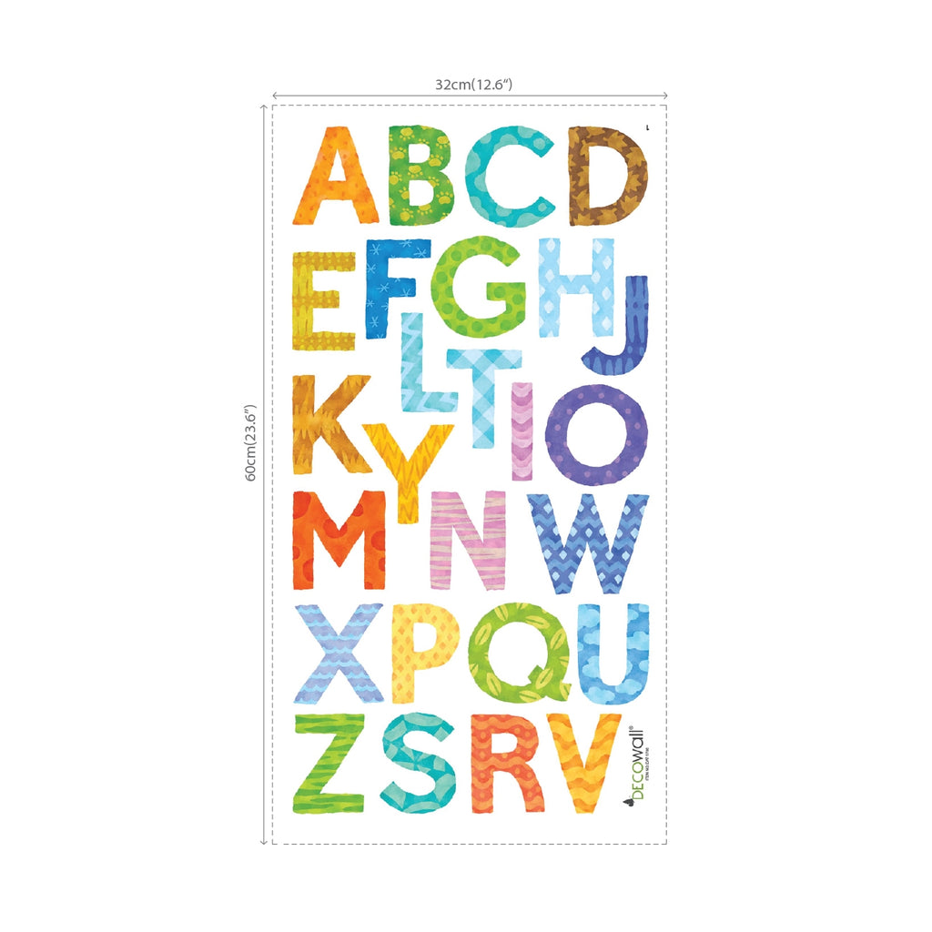 Uppercase Alphabet Letter Wall Stickers