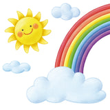 Rainbow and Clouds Wall Stickers