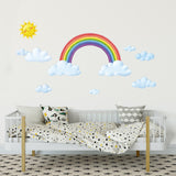 Rainbow and Clouds Wall Stickers