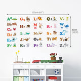 Alphabet Animals Wall Stickers (Large) - DECOWALL