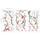 Garden Birds and Cherry Blossom Wall Stickers