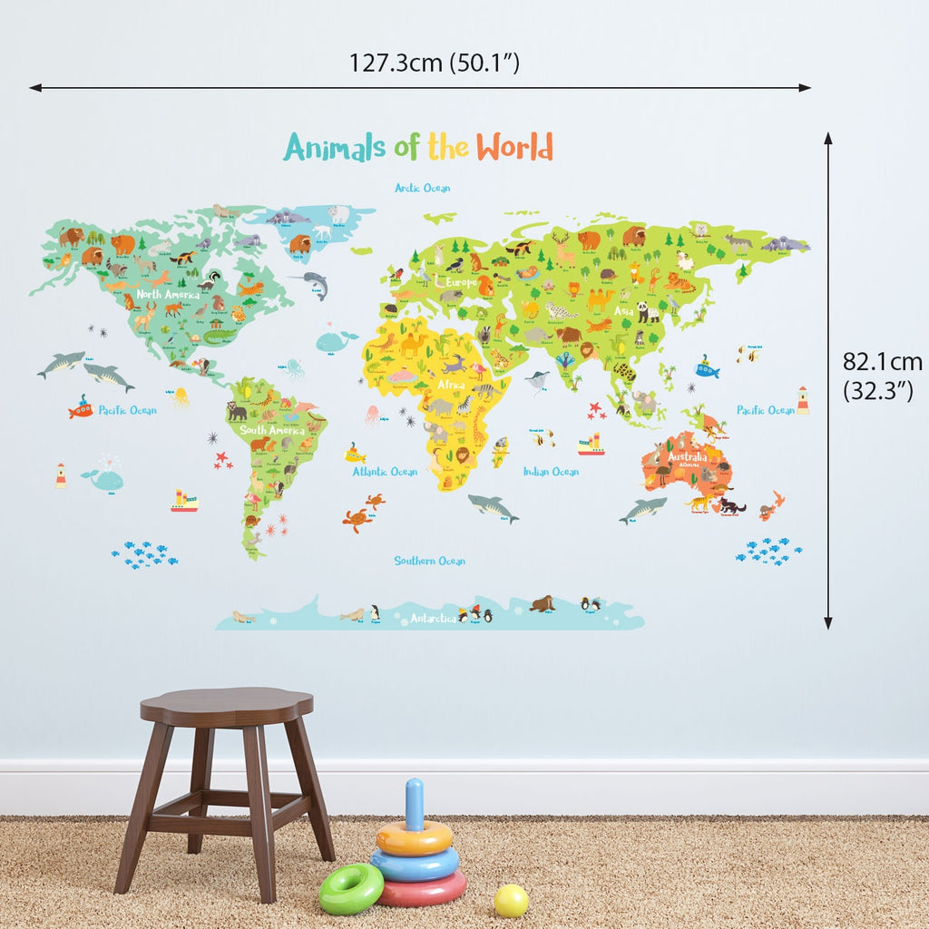 Animals of the World Wall Stickers