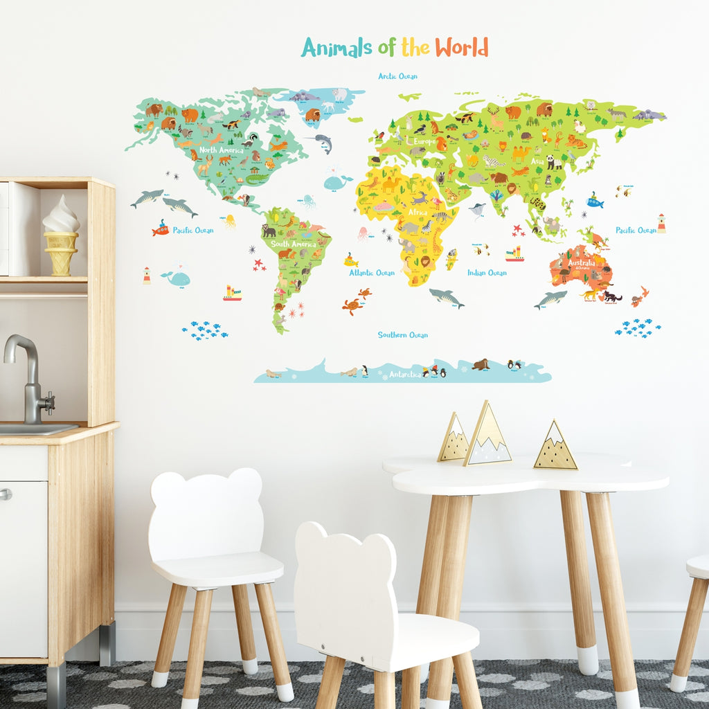 Animals of the World Wall Stickers