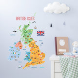 UK Map Wall Stickers