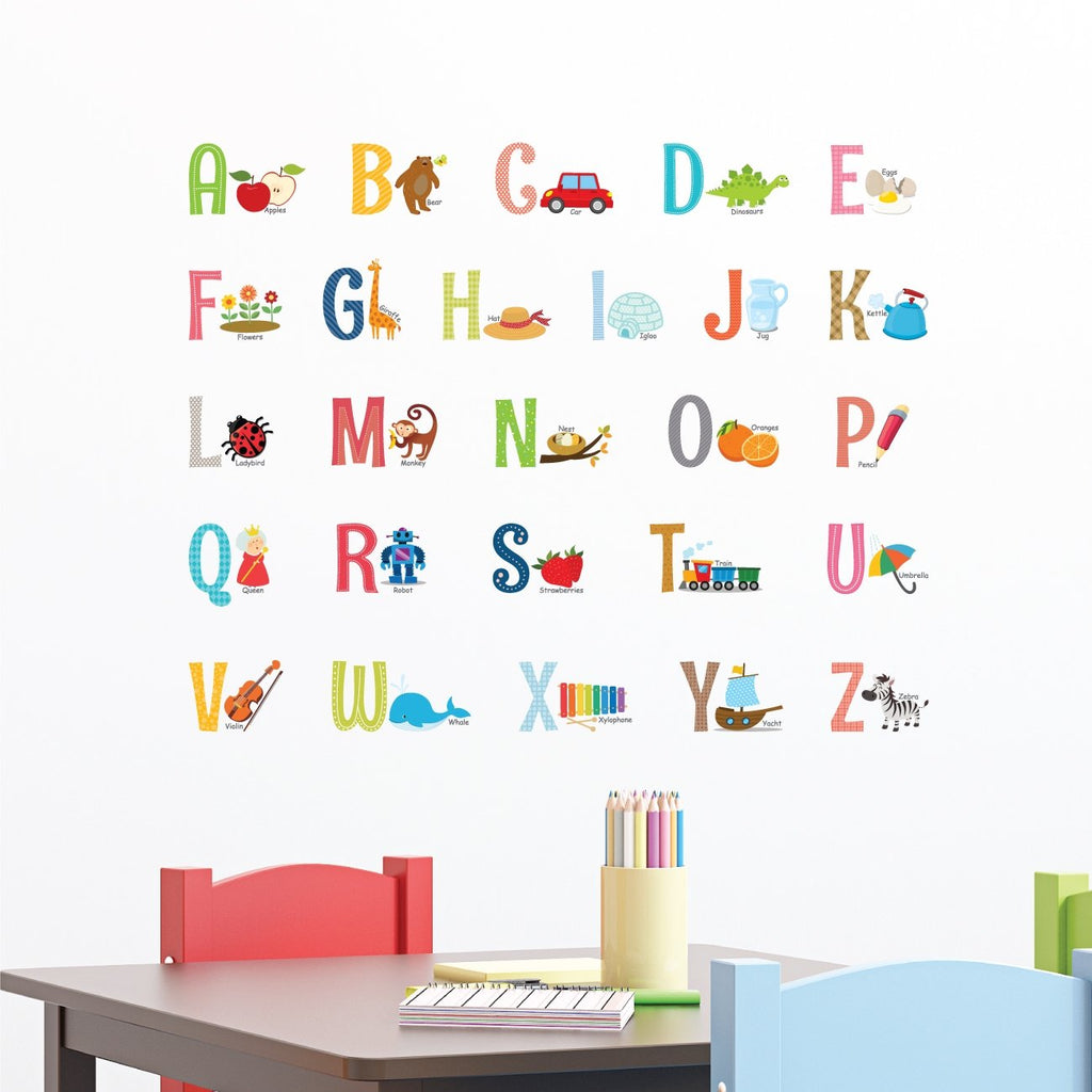 Alphabet Wall Stickers (Small) - DECOWALL