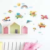 Animal Biplanes Wall Stickers (Small)