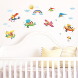 Animal Biplanes Wall Stickers (Small)