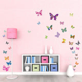 38 Colourful Butterflies Nursery Wall Stickers