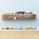 27 Transports Nursery Wall Stickers For Boys - DECOWALL