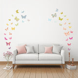Patterned Butterflies Nursery Wall Stickers For Girls
