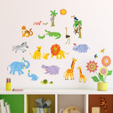 Jungle Animals Nursery Wall Stickers