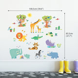 Happy Jungle Animals Wall Stickers