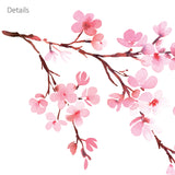 Watercolor Cherry Blossoms Wall Stickers
