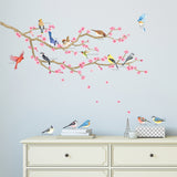 Garden Birds and Cherry Blossom Wall Stickers