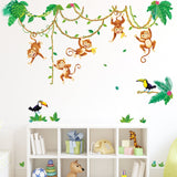 Monkeys In Jungle Wall Stickers