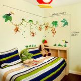 Monkeys In Jungle Wall Stickers