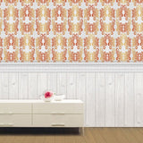 Baroque Design Glittering Silk Embossed Effect Wallpaper